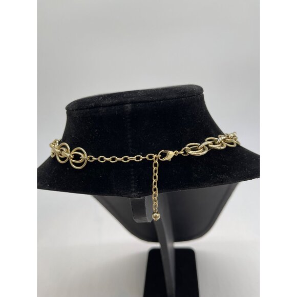 Fashion gold tone & off white cascade teardrops charming necklace 20 - Picture 3 of 5